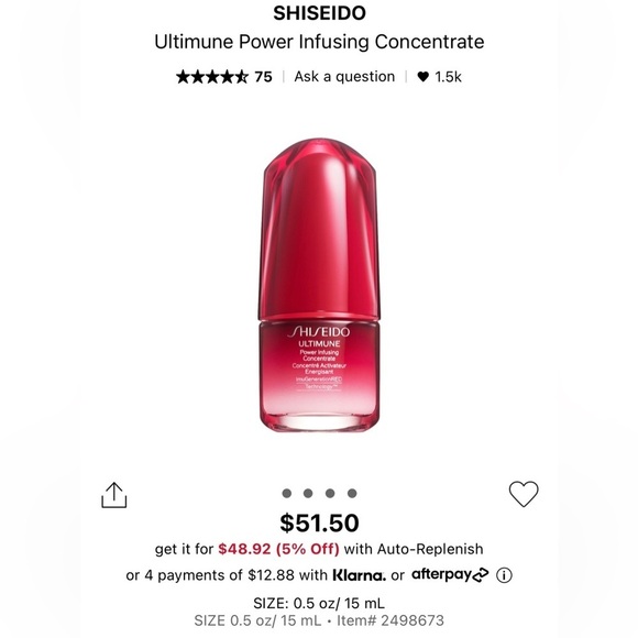 Shiseido Ultimune Power Infusing Concentrate Mini - Picture 2 of 2